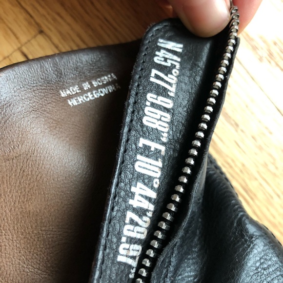 A.S. 98 Black Leather Booties Studded Straps Cut Out Heel Size 39 (US 8.5) - Picture 3 of 6